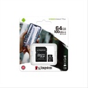 Memoria Kingston Micro Sd 64gb Canvas Select Plus Class 10 100mb Con Adaptador Ideal Celulare