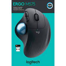 Mouse Logitech M575 Wireless TrackBall For Buttons Scroll Black-Blue 910-005869