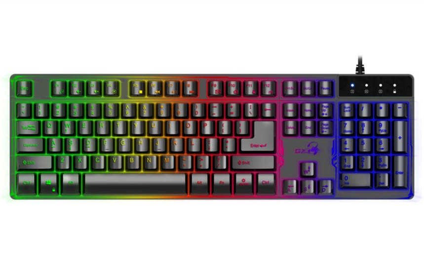 Teclado Genius Gamer Scorpion K8 iluminado