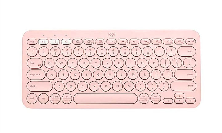 Teclado Logitech K380 Rose bluetooth Multi-dispositivos Windows - Mac - Chrome OS - Android - iOS - Apple Tv 920-009594 