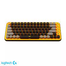 Teclado Logitech Pop Keys Mecanico Inalambrico Amarillo 920-010713