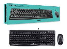 Teclado + Mouse Logitech Mk120 combo black