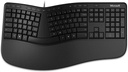 Teclado Microsoft wired Clavier Ergonomico Black Spanish LXM-00003