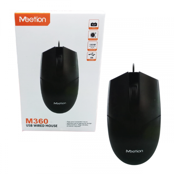 Mouse Meetion M360 USB Black 1000DPI