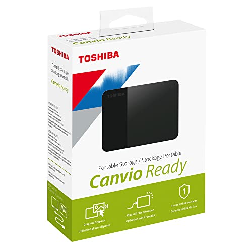 Disco Duro Externo Toshiba CANVIO READY 2TB USB 3.0  HDTP320XK3AA