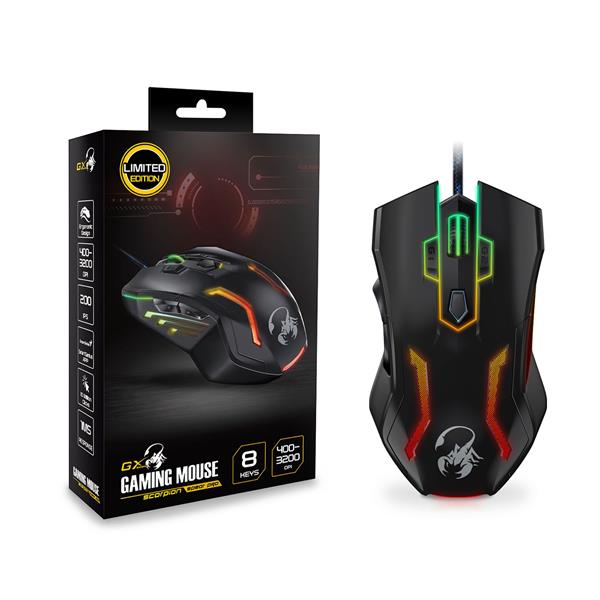 Mouse Genius Scorpion Spear Pro Gaming USB Negro 6 Botones