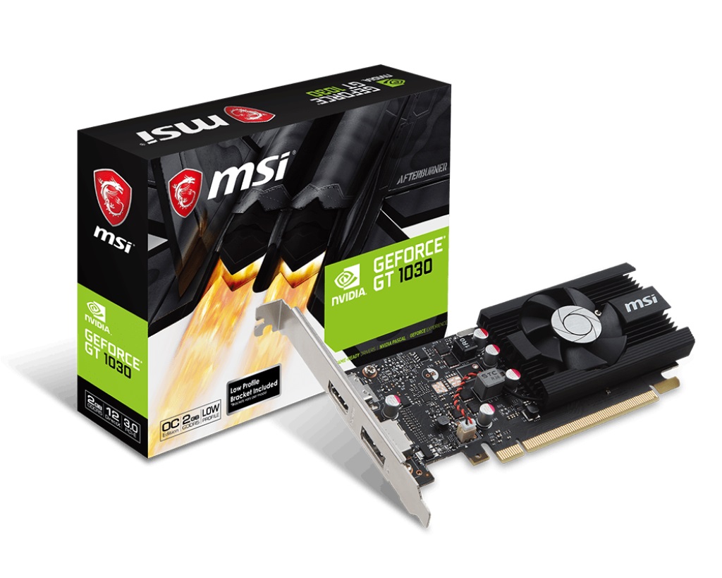 Tarjeta De Video MSI GT-1030 2GD4 LP OC PCI Express 3.0 x16NVI GDDR4 912-V809-4065