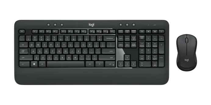 TECLADO-MOUSE COMBO LOGITECH MK540 Negro ADVANCED WIRELESS USB UNIFYING PLUG AND PLAY 920-008673