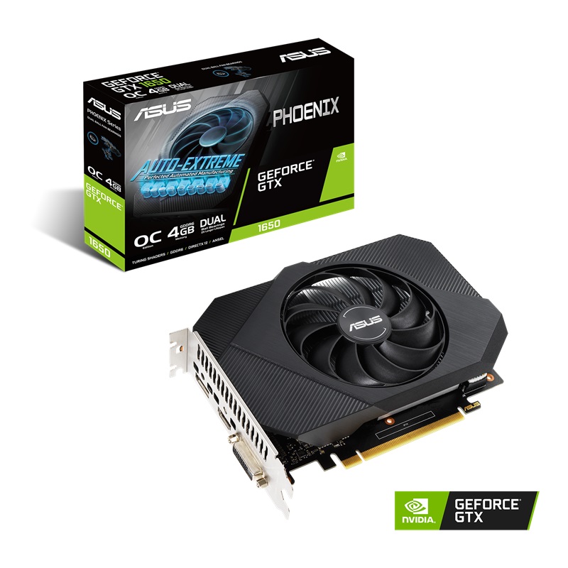 Tarjeta De Video Asus Phoenix Gtx-1650 4Gb GDDR6 DVI 1xHDMI DP PCI Exp, 3,0 PH-GTX1650-4GD6-P-V2 GDDR6