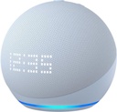 Parlante Echo Dot. 5ta Gen. Inteligente con Reloj Alexa Azul UPC 840080557885