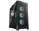 Case Cougar Gamer Airface PRO RGB vidrio templado Mid-Tower no incluye fuente de poder negro  385AD10.0003