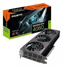 Tarjeta de video Gigabyte GeForce RTX 4060 Eagle OC 8G GDDR6X 2 HDMI 2 Display Port GV-N4060EAGLE OC-8GD