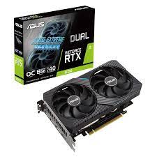 TARJETA DE VIDEO ASUS DUAL RTX-3050-O8G 8GB GDDR6 128bit HDMI 3DP 2VENT. PCI exp. 4.0