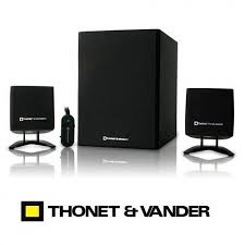 Parlantes Thonet & Vander Spiel Cinema 2,1 25Watts Bluetooth 3,5mm S/PDIF Negro HK096-03633