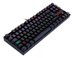 Teclado Gaming Redragon Kumara Mecanico Alambrico K552 RGB NEGRO SWITCH ROJO K552RGB-1
