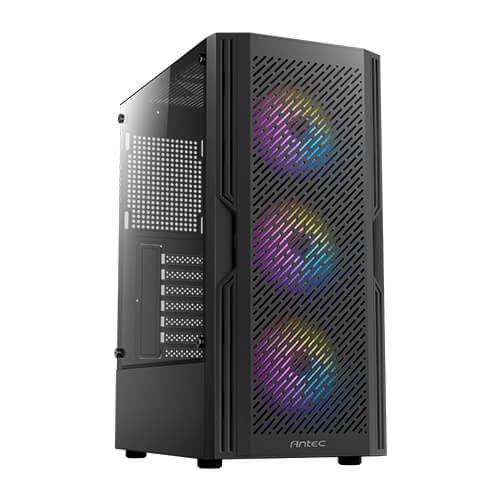 CASE ANTEC AX20 ELITE MID TOWER RGB 3X120MM FIXED FRONT + 1X120MM FIXED REAR