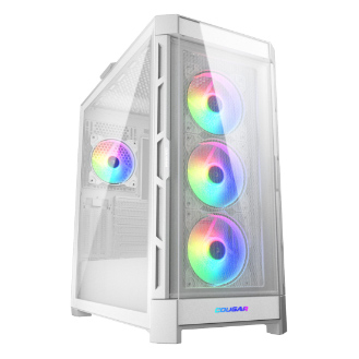 Case Cougar Gamer Duoface Pro RGB vidrio templado Mid-Tower no incluye fuente de poder Blanco 385AD10.0002