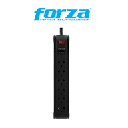 Cortapicos Forza 6 Tomas PS1006B Cable de 10Ft Power Strip 110/220v 6Univ Nema 10