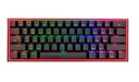 Teclado Gaming Redragon FIZZ PRO K616-RGB Negro Mecanico Wireless 60% Switch Rojo Wired / 2.4Ghz / BT
