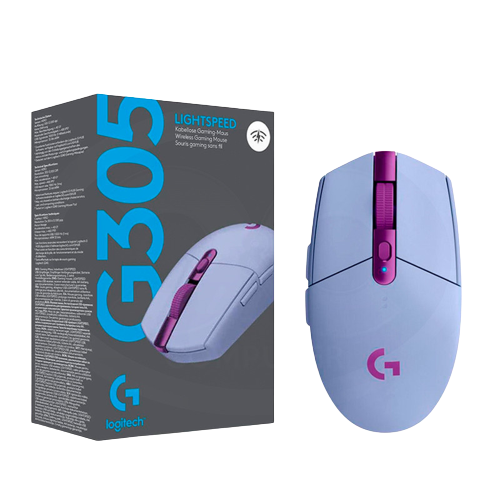 Mouse Logitech Gaming Lightspeed G305 Lila Inalambrico 12000DPI  910-006020