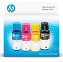 Pack de 4 Tintas HP Cyan-Magenta-Yellow-Negro GT52 GT53  9F3N4AL