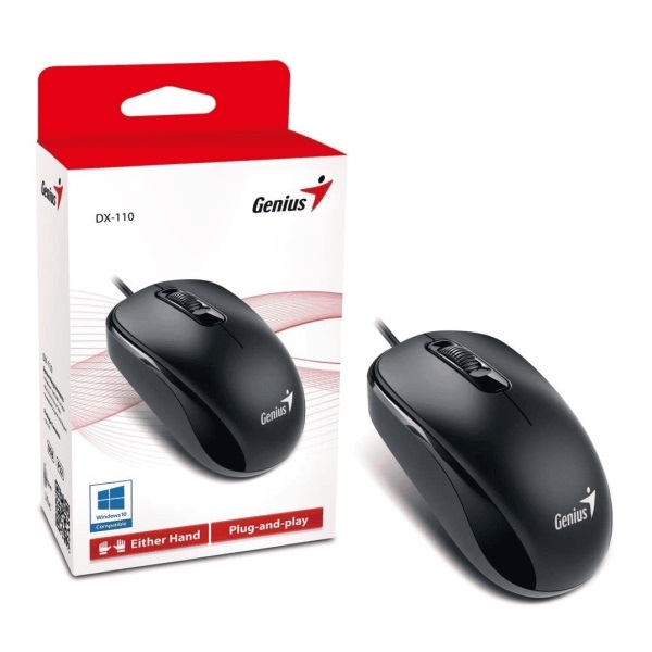 Mouse Optico Genius DX-110 USB C Black
