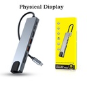 Adaptador Gazal USB Tipo C A HDTV 8 EN 1 2xUSB3.2/2USB-C/1-HDMI/1xSD/1MicroSD/1xRJ45/ 0171407