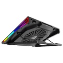 Laptop Cooler para Netbook Gamer Meetion MT-CP5050  1 Ventiladores   2 Puertos usb black