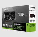 Tarjeta de Video Asus Dual RTX-5060 Ti 8Gb Oc Edition Gddr7 128bit 1hdmi 3dp 2vent Pcie 5.0 DUAL-RTX5060TI-O8G