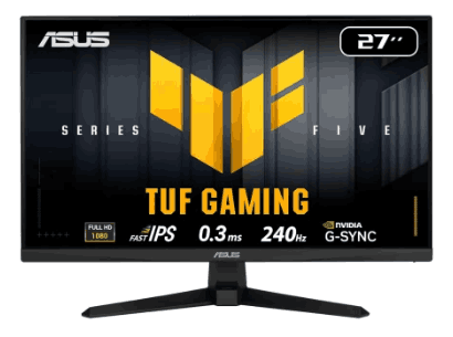 Monitor LED Asus 27" VG279QM5A TUF PLANO FullHD 240Hz Fast IPS 0.3ms Extreme Low Motion Altavoz estéreo