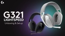 Audifono Logitech G321 Gaming LighSpeed Wireless & Bluetooth Stereo Blanco 981-001568