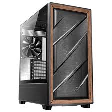CASE ANTEC/FLUX WOOD BLACK MID TOWER 3X120MM IN FRONT 1X120MM REVERSE FAN 1X140MM REAR