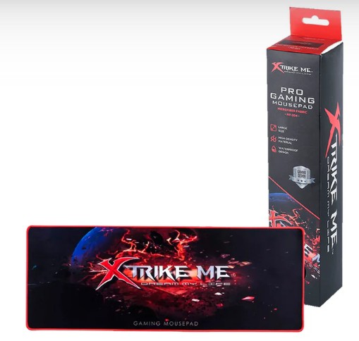 PAD MOUSE PRO GAMING XTRIKE MP-204 PLANA MICROFIBRA DE TELA