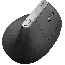 Mouse Logitech MX Vertical Negro Ergonomico Easy Switch Flow Unifying Bluetooth USB Recargable  910-005449