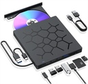 Grabador Lector DVD-RW Externo USB 3.0 / 7 En 1 Genérico 0118020