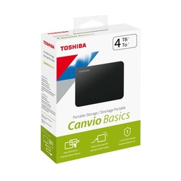 [LT1511] Disco Duro Externo Toshiba CANVIO 4TB USB 3.0 Basics 5400rpm  buffer: 8MB Negro