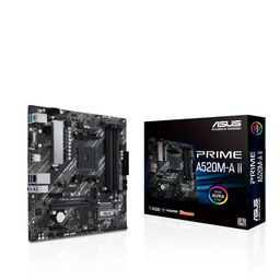 [LT1885] Mbo Asus Prime A520m-A II Ryzen Am4. 2xddr4 D-sub Hdmi Dp M.2 Usb3.2 4pcie Rgb Lighting Mic-atx