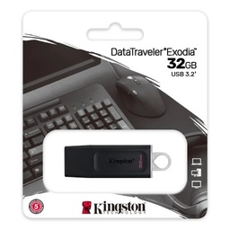 [LT2038] Flash Kingston 32GB Datatraveler Exodia Negro Blanco USB 3,2