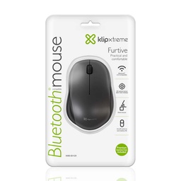 [LT2630] Mouse Klip Xtreme Bluetooth KMB-001GR 3bth  black/ grey