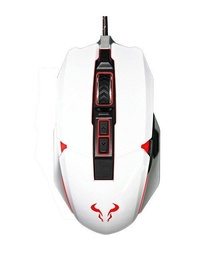 [LT2739] MOUSE GAMER RIOTORO MR800XPW AUROX White Prism RGB Blanco 10k DPI Optico