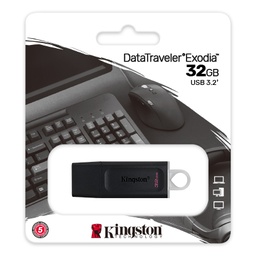 [LT3781] FLASH MEMORY KINGSTON DataTraveler Exodia DTX 32GB USB 3.2 Black