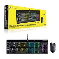 [LT3954] Teclado - Mouse CORSAIR K55 RGB PRO + KATAR PRO Gaming CH-9226965-SP