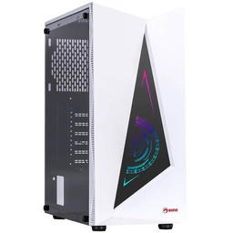 [LT4024] Case Gaming Marvo Ca-119 White Temp. Glass Usb3.0 2usb2.0 1aud. Mt