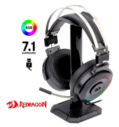 [LT4435] Audifono Gaming Redragon Lamia2 H320RGB-1 USB Black con sonido envolvente virtual 7.1 e iluminación RGB
