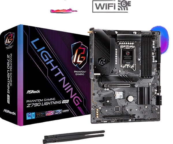 Mbo Asrock Z790 Lightning Wifi Phantom Gaming LGA1700 DDR5 4 slots HDMI ...