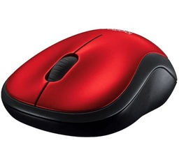 [LT4626] MOUSE LOGITECH M185 ROJO-NEGRO WIRELESS USB PLUG AND PLAY 910-003635