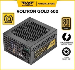 [LT4672] FUENTE DE PODER ARMAGGEDDON VOLTRON GOLD 600 Certificacion 80Plus Gold