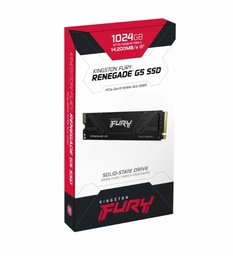 [LT4798] SSD Kingston Fury Renegade G5 M.2 de 1024GB NVME PCIe 5.0 14200/11000 MB/s en lectura/escritura SFYR2S/1T0