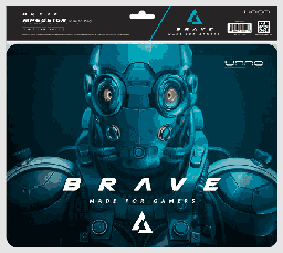 [LT5034] Mouse Pad Unno Tekno MP6051GN Brave Gaming L 32x24cm