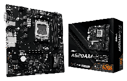 [LT5068] Mbod Asrock A620AM-HVS Amd Am5 Ryzen 7000-8000-9000 2xddr5 D-SUB  Hdmi 2xM.2 4xSATA Pcie4.0 Micro-atx